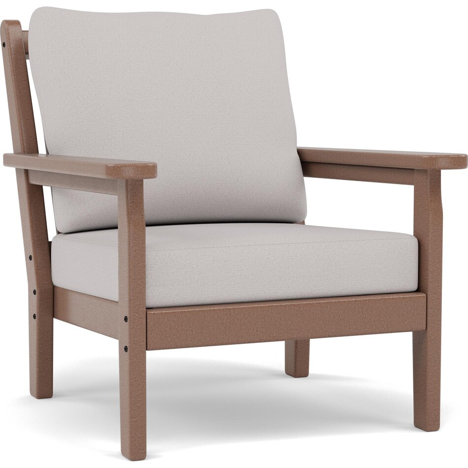 polywood poly teak   dune burlap club chair pkg  