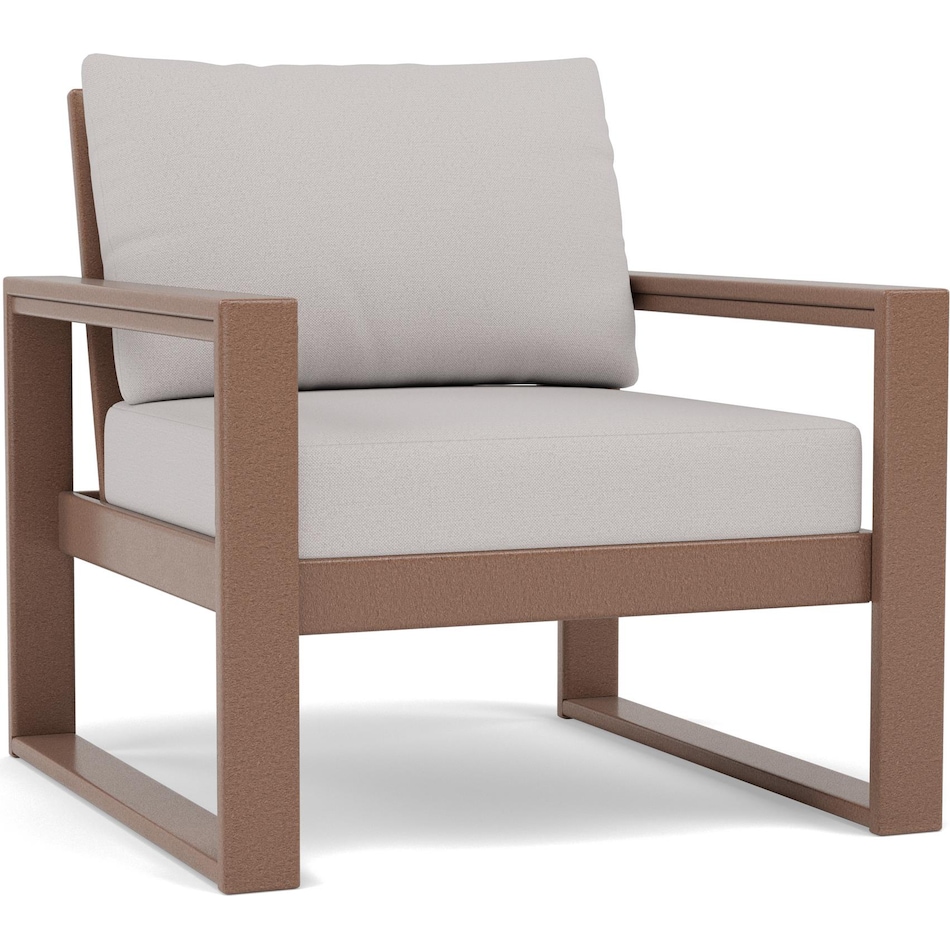 polywood poly teak   dune burlap club chair pkg  