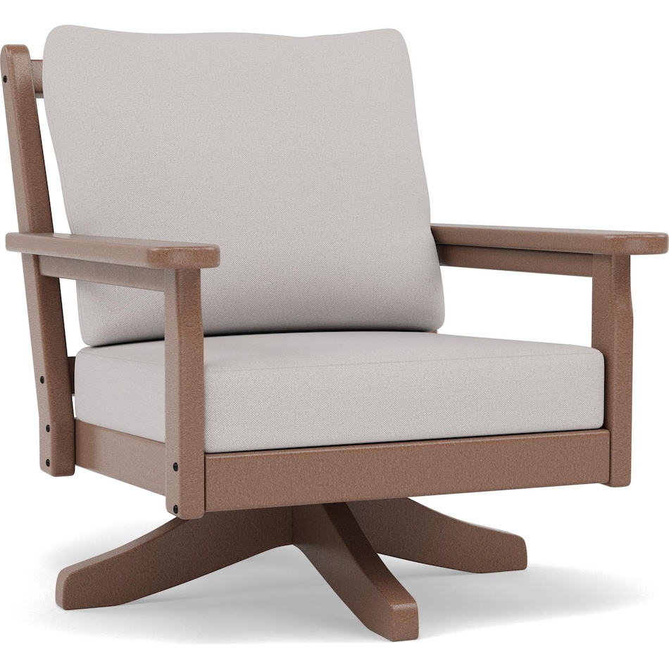 polywood poly teak   dune burlap swivel pkg  