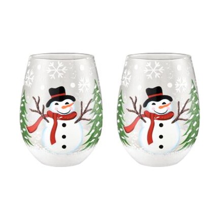 Set of 2 Frosty Tumbler 3.5"W x 5"H