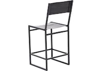 port black inch & over bar seat stool   