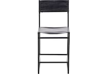 port black inch & over bar seat stool   