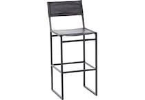 port black inch & over bar seat stool   