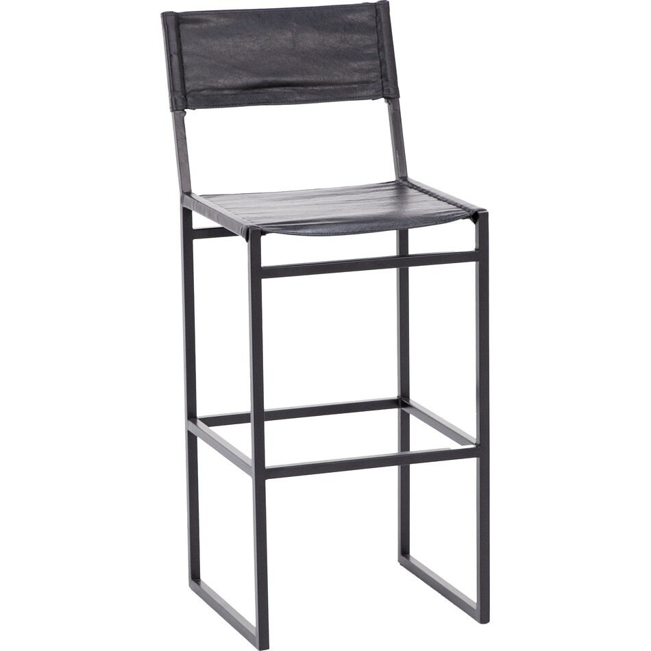 port black inch & over bar seat stool   