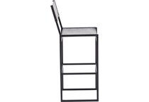 port black inch & over bar seat stool   