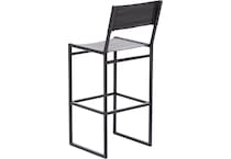 port black inch & over bar seat stool   