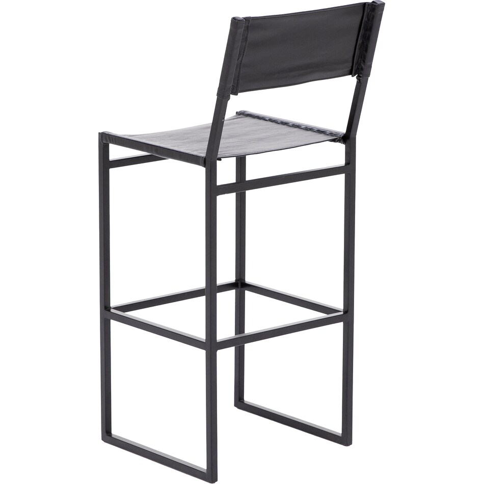 port black inch & over bar seat stool   