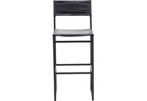port black inch & over bar seat stool   