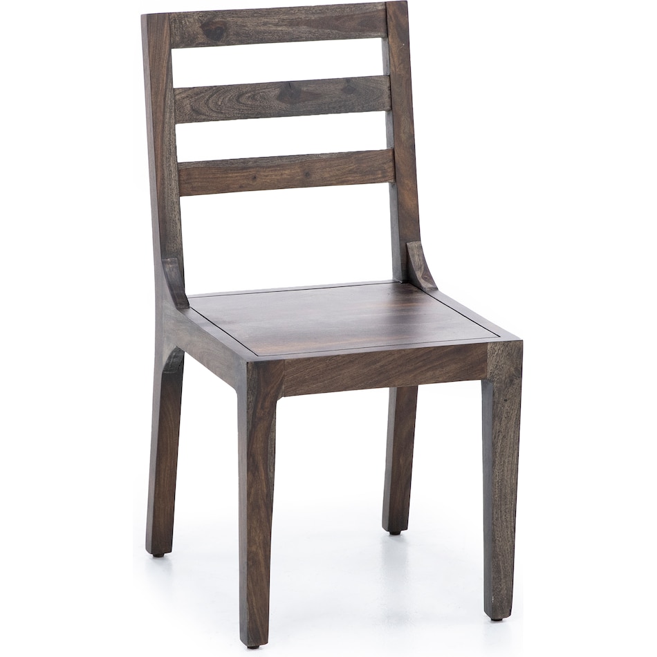 port brown inch standard seat height side chair   