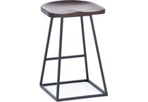 port brown inch & over bar seat stool   