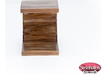 port brown end table  image ell  