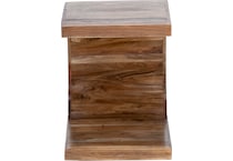 port brown end table ell  