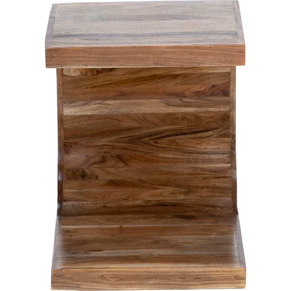 port brown end table ell  