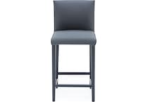 port charcoal inch & over bar seat stool   