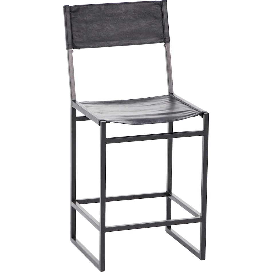 porter design black inch & over bar seat stool   