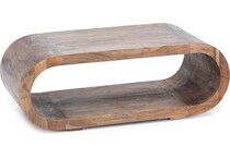 porter design brown cocktail table ell  