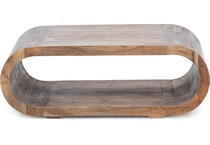 porter design brown cocktail table ell  