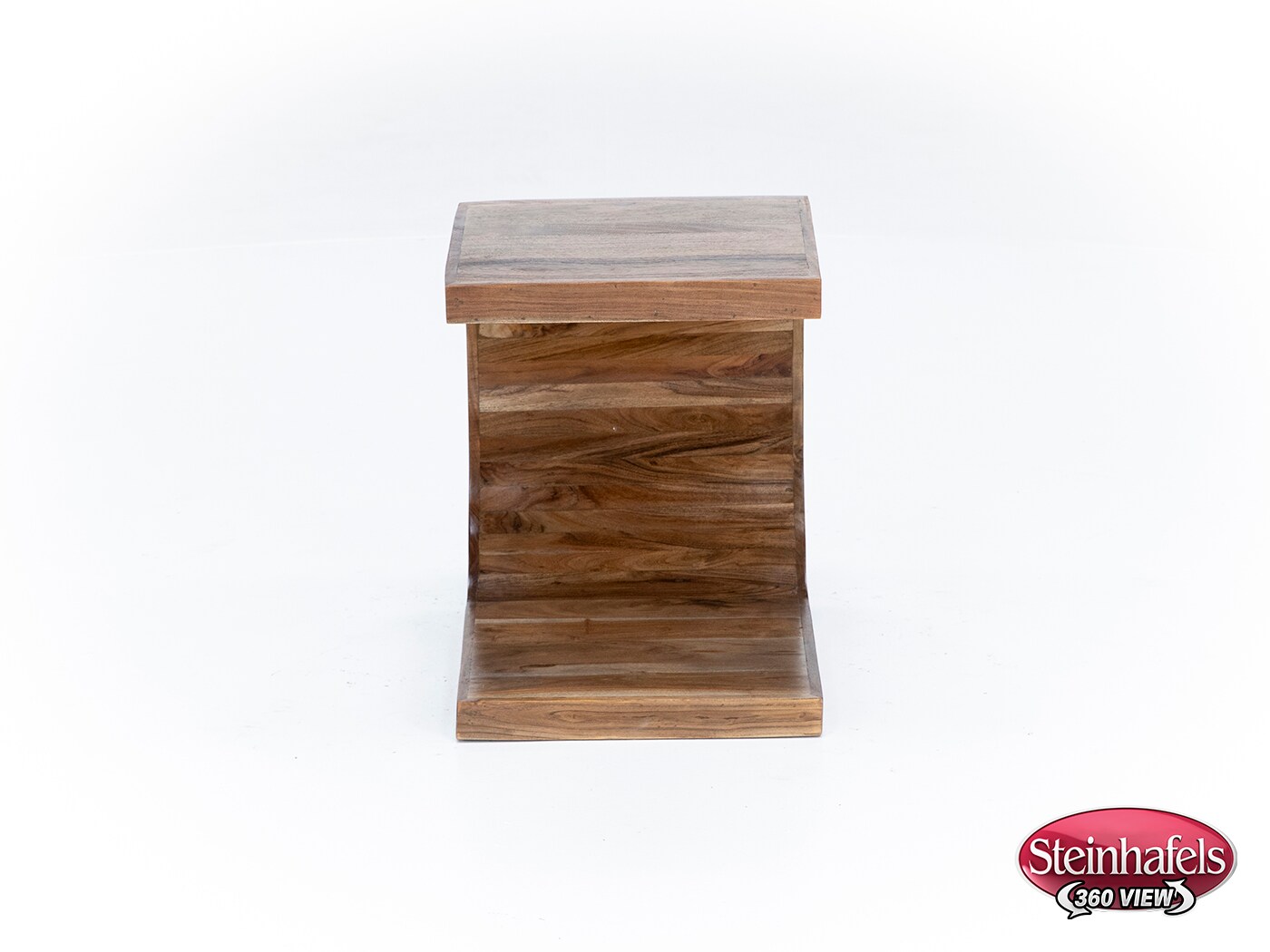 porter design brown end table  image ell  