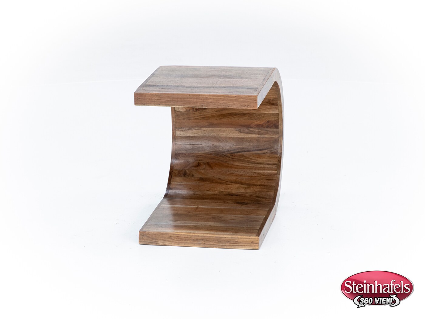 porter design brown end table  image ell  
