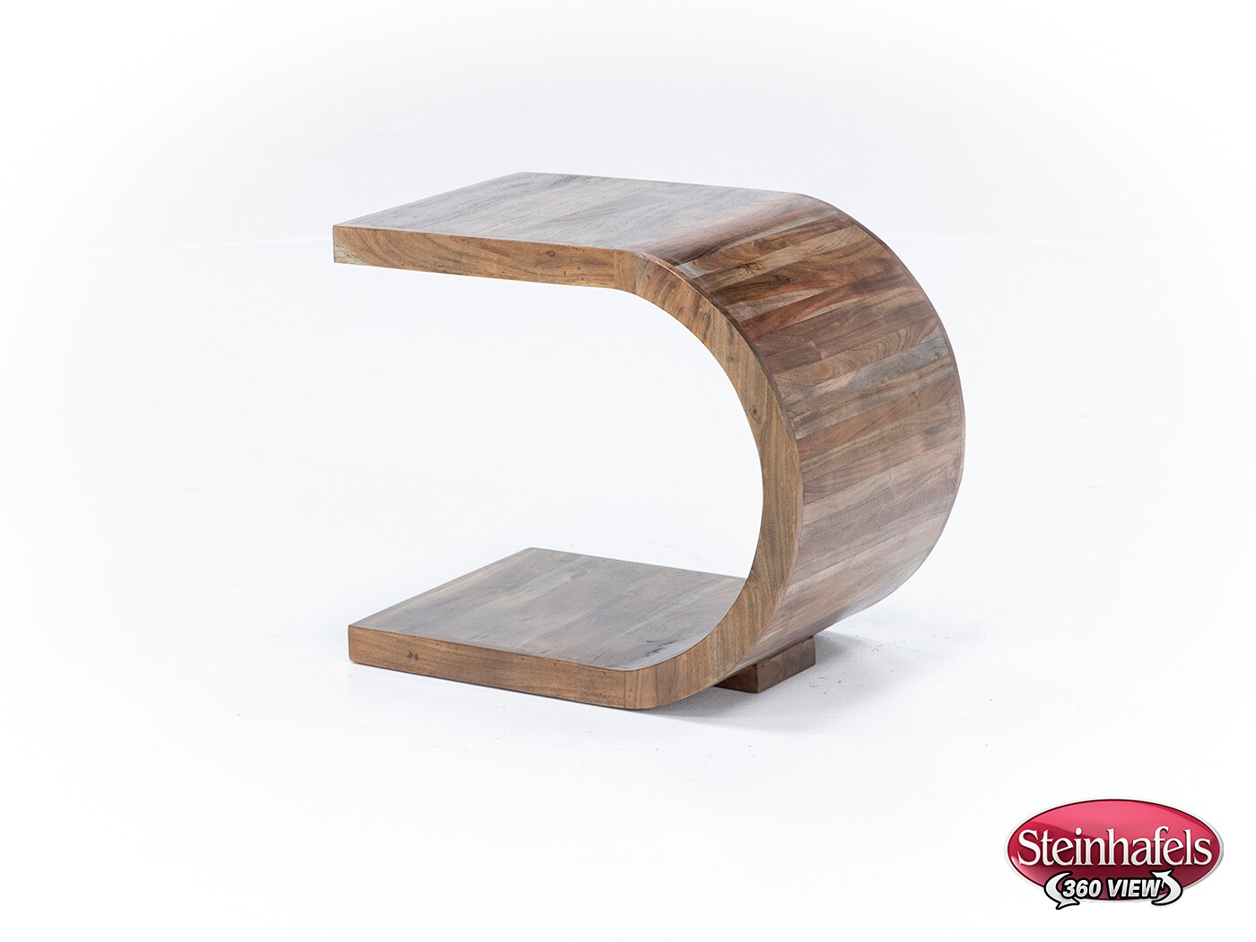 porter design brown end table  image ell  