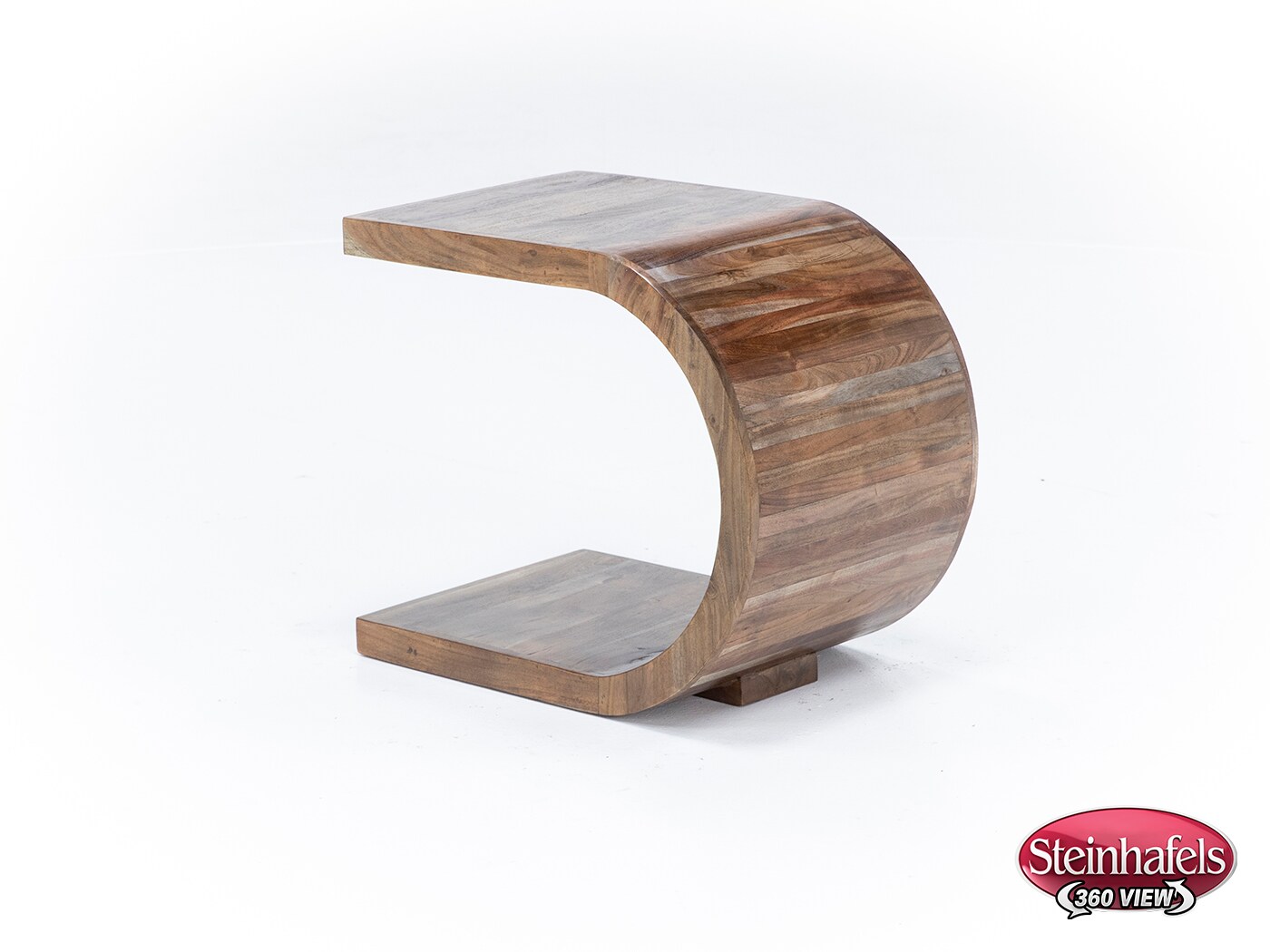 porter design brown end table  image ell  