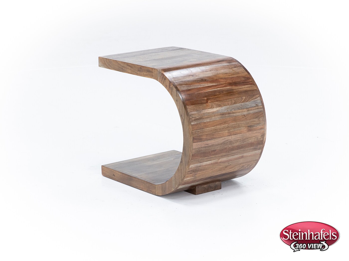 porter design brown end table  image ell  