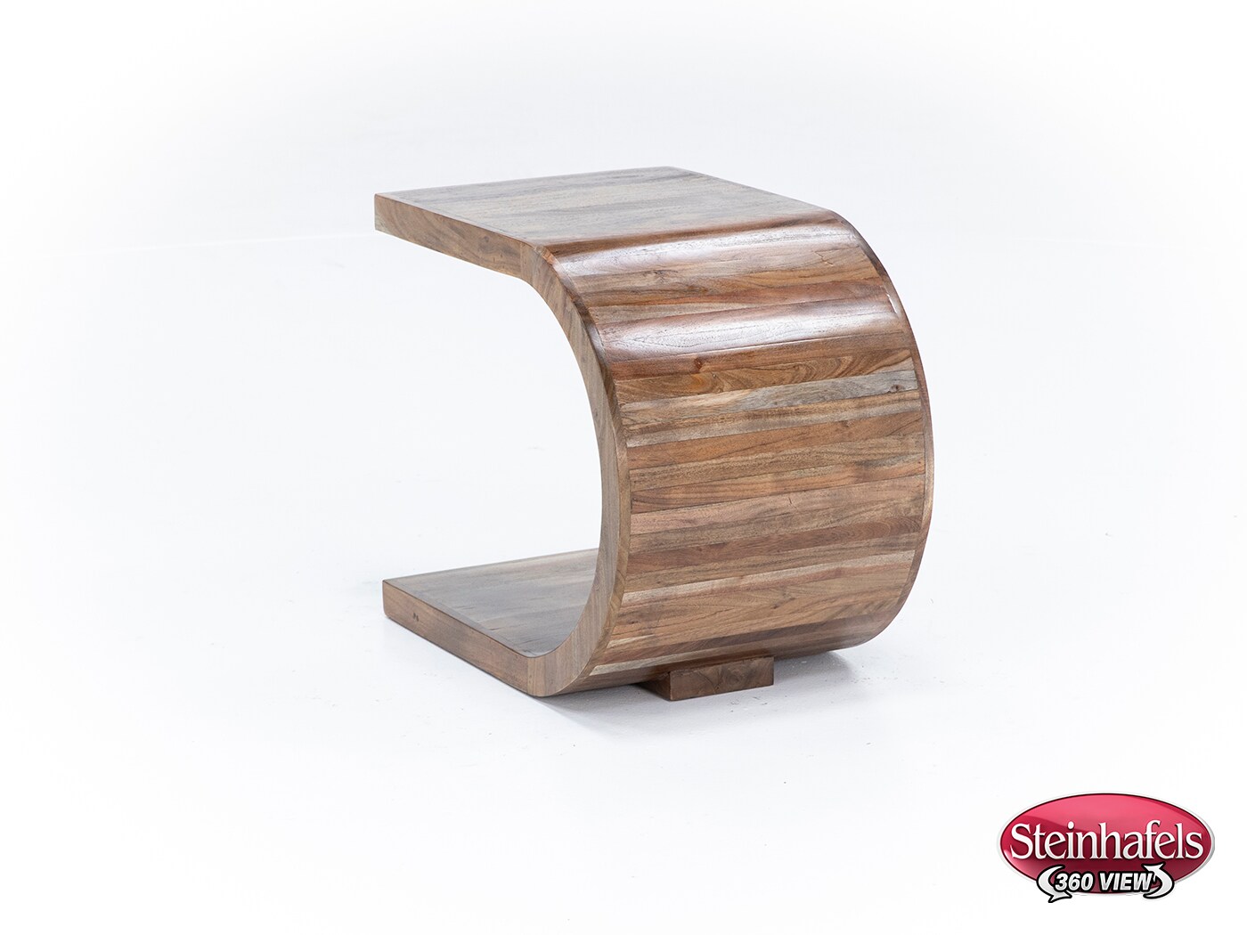 porter design brown end table  image ell  