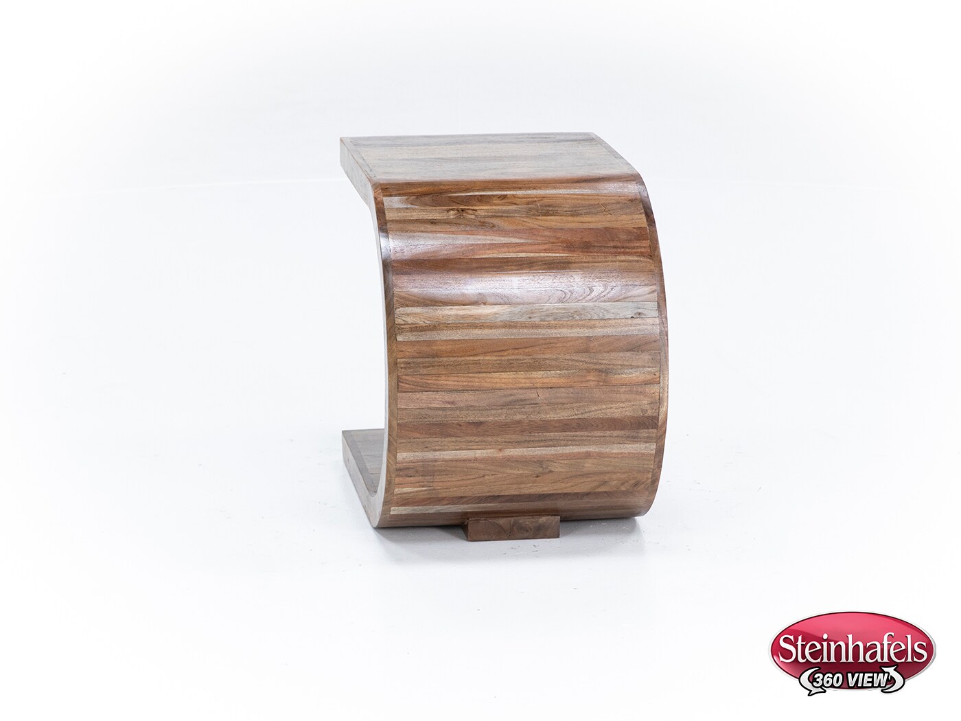 porter design brown end table  image ell  