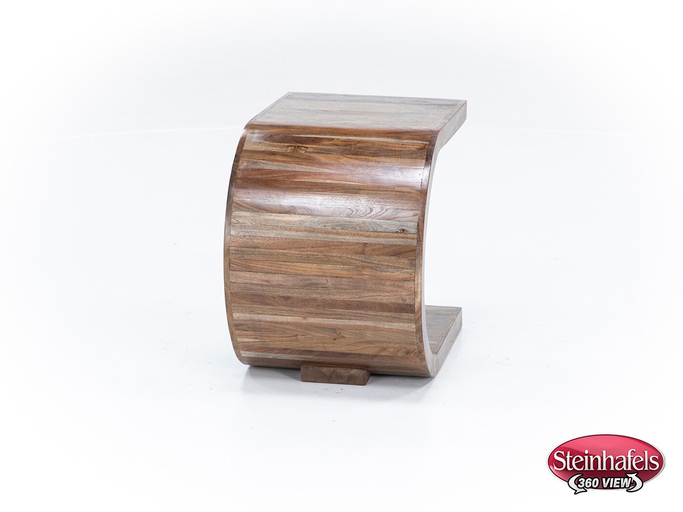 porter design brown end table  image ell  