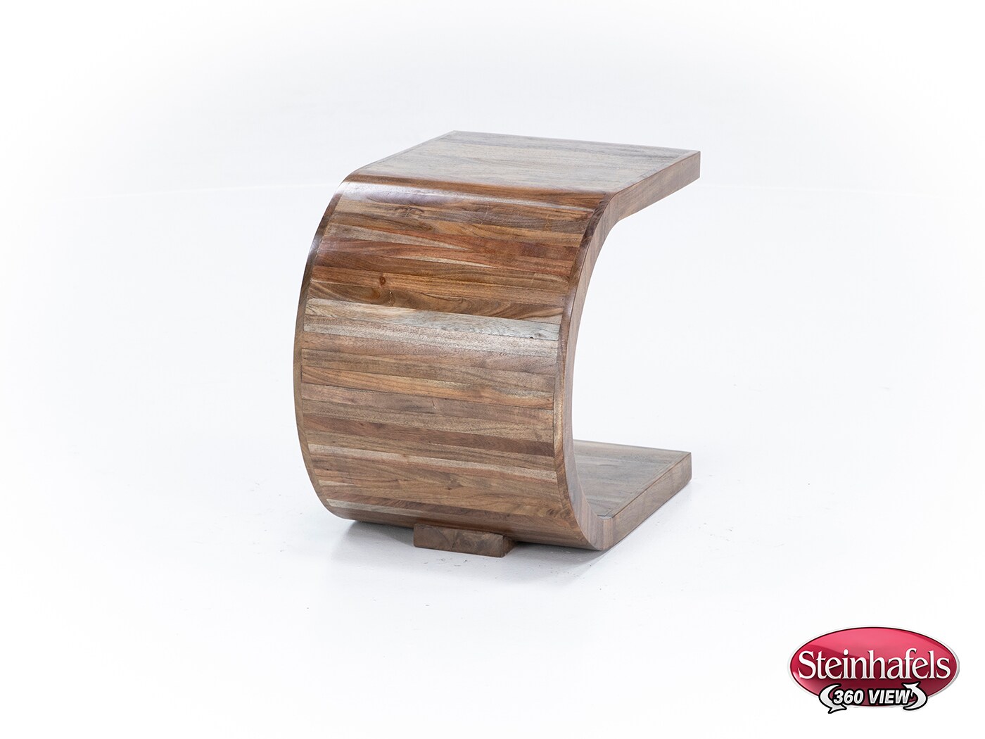porter design brown end table  image ell  