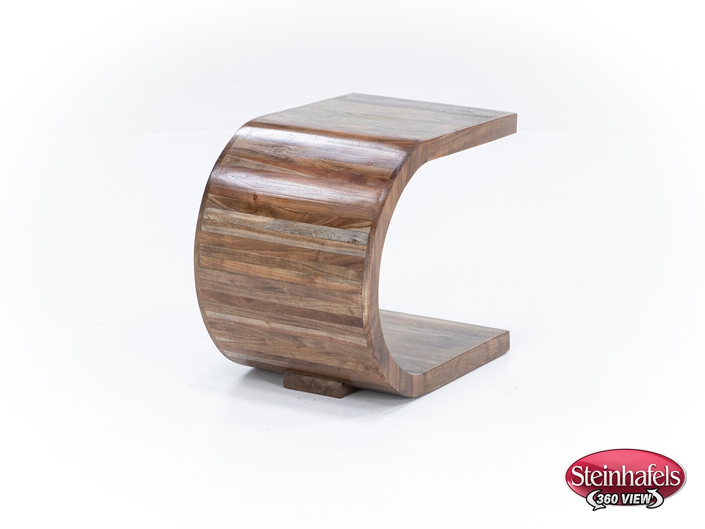 porter design brown end table  image ell  