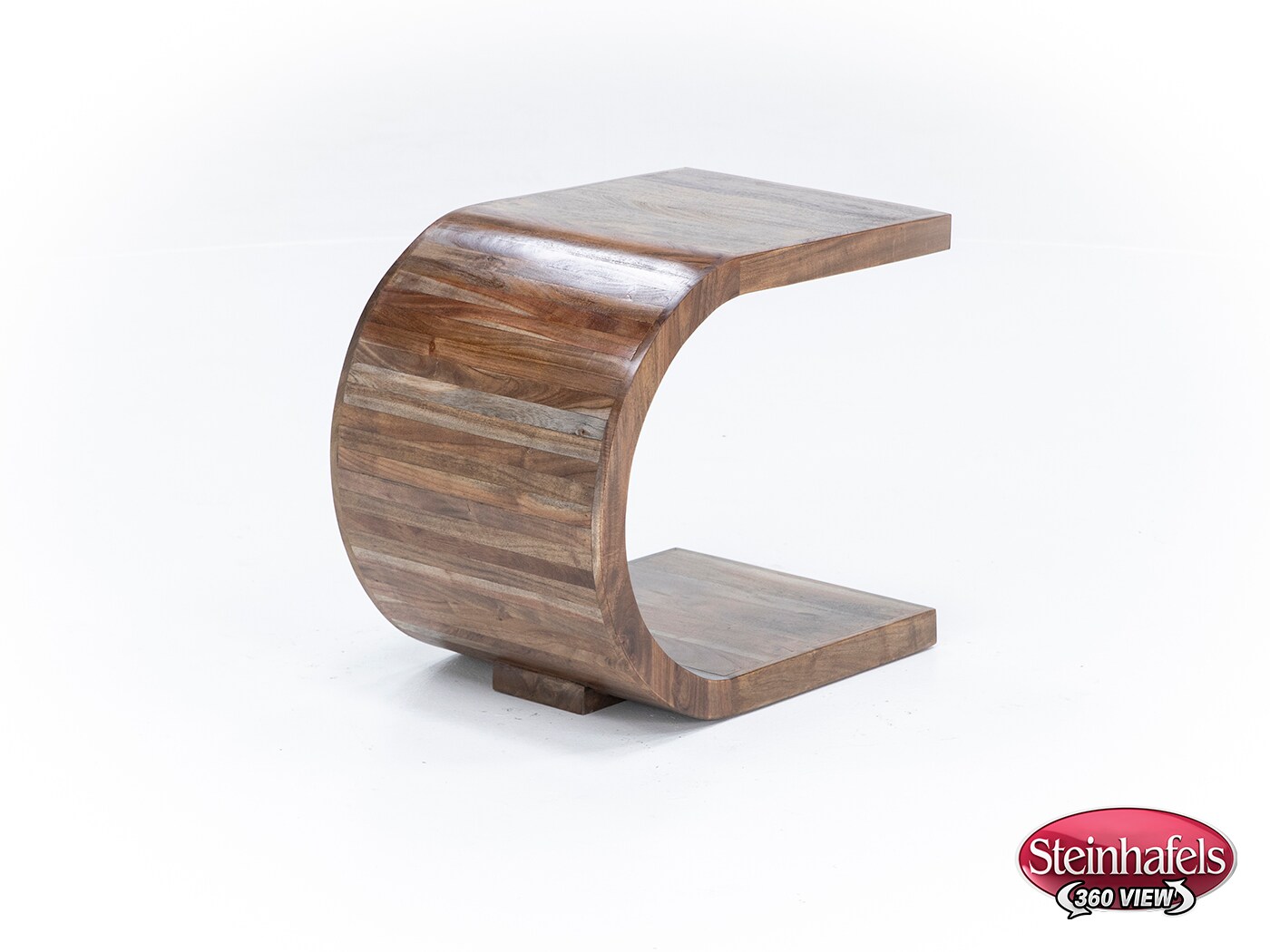 porter design brown end table  image ell  