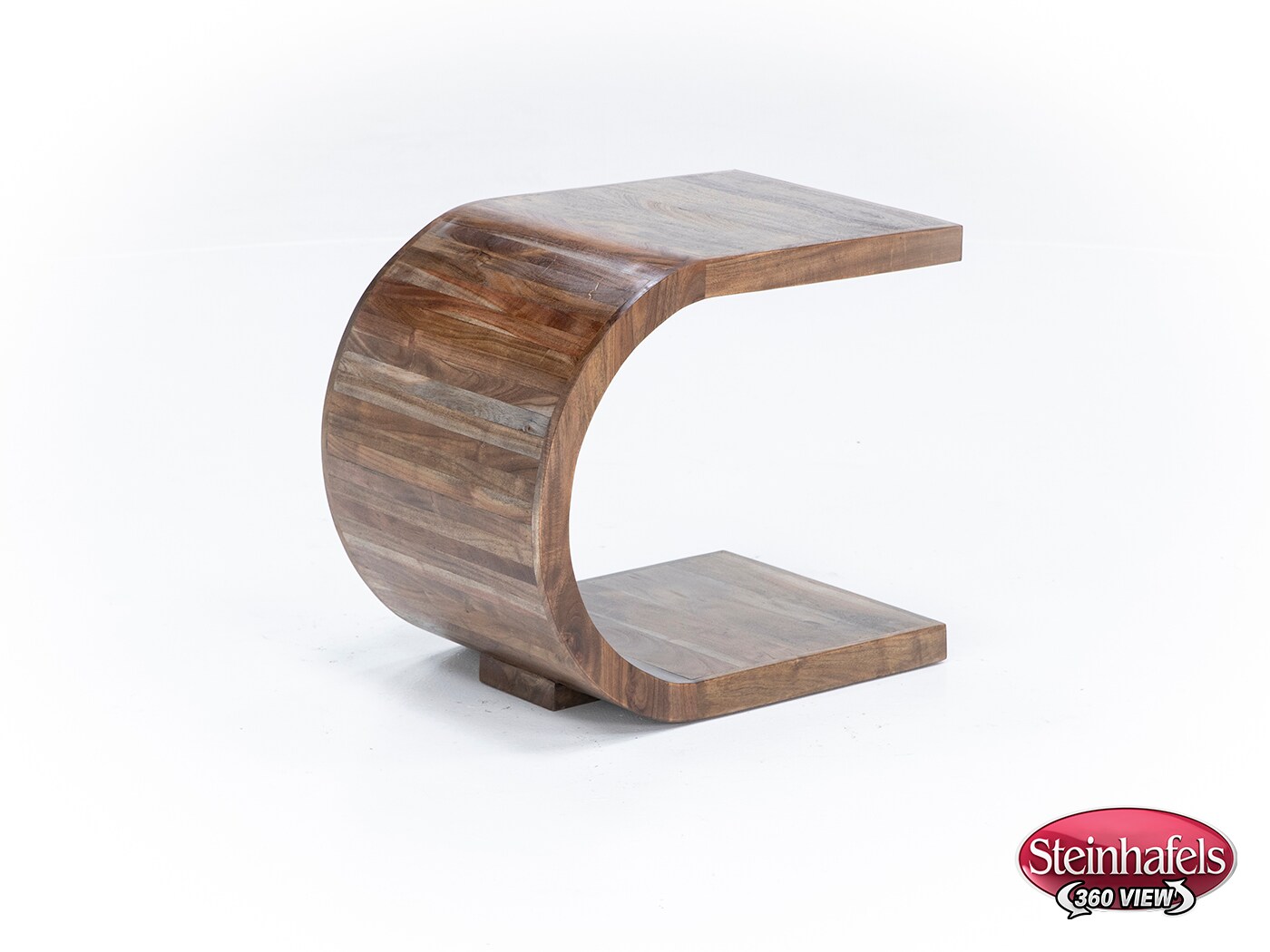 porter design brown end table  image ell  