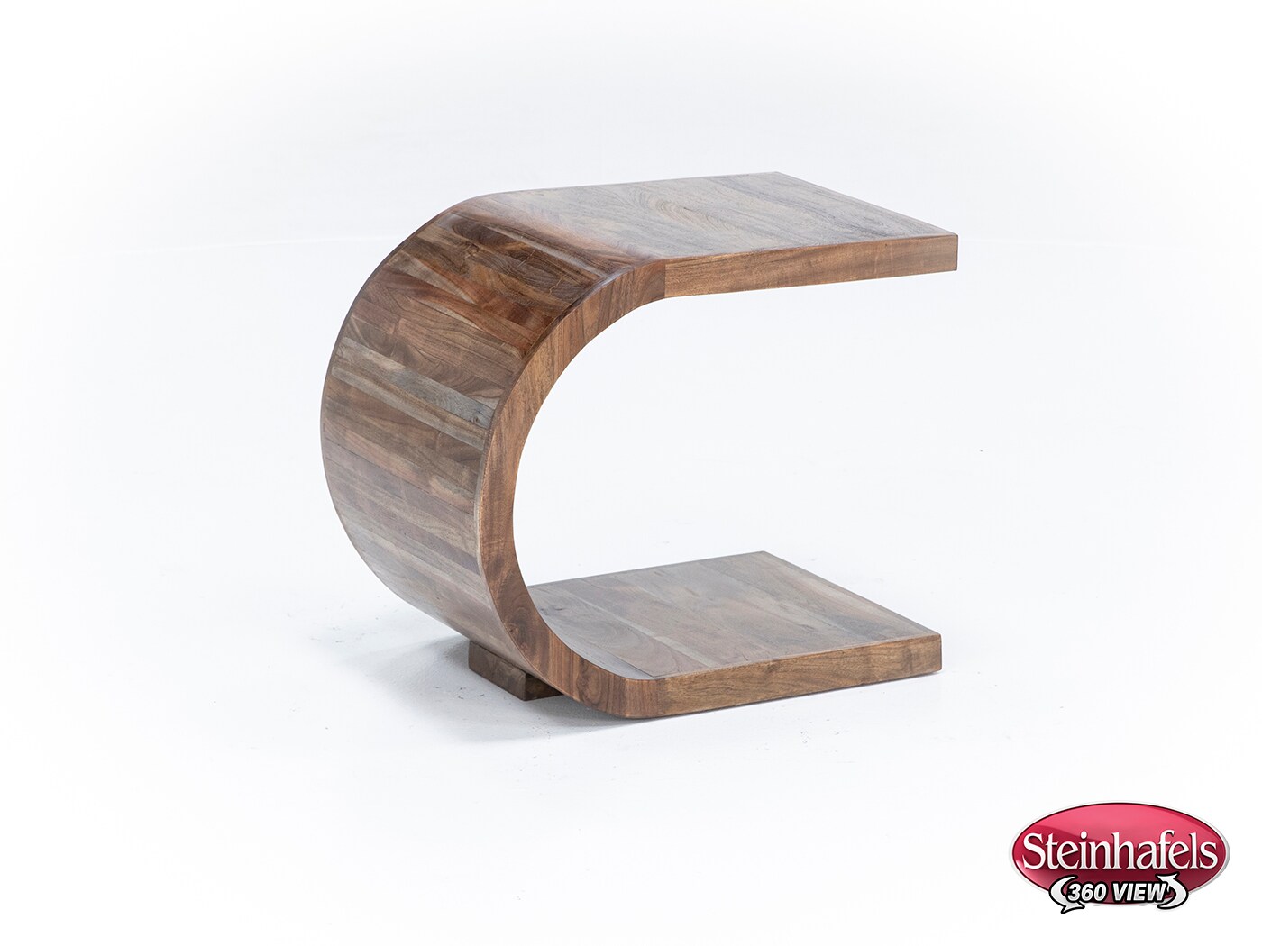 porter design brown end table  image ell  