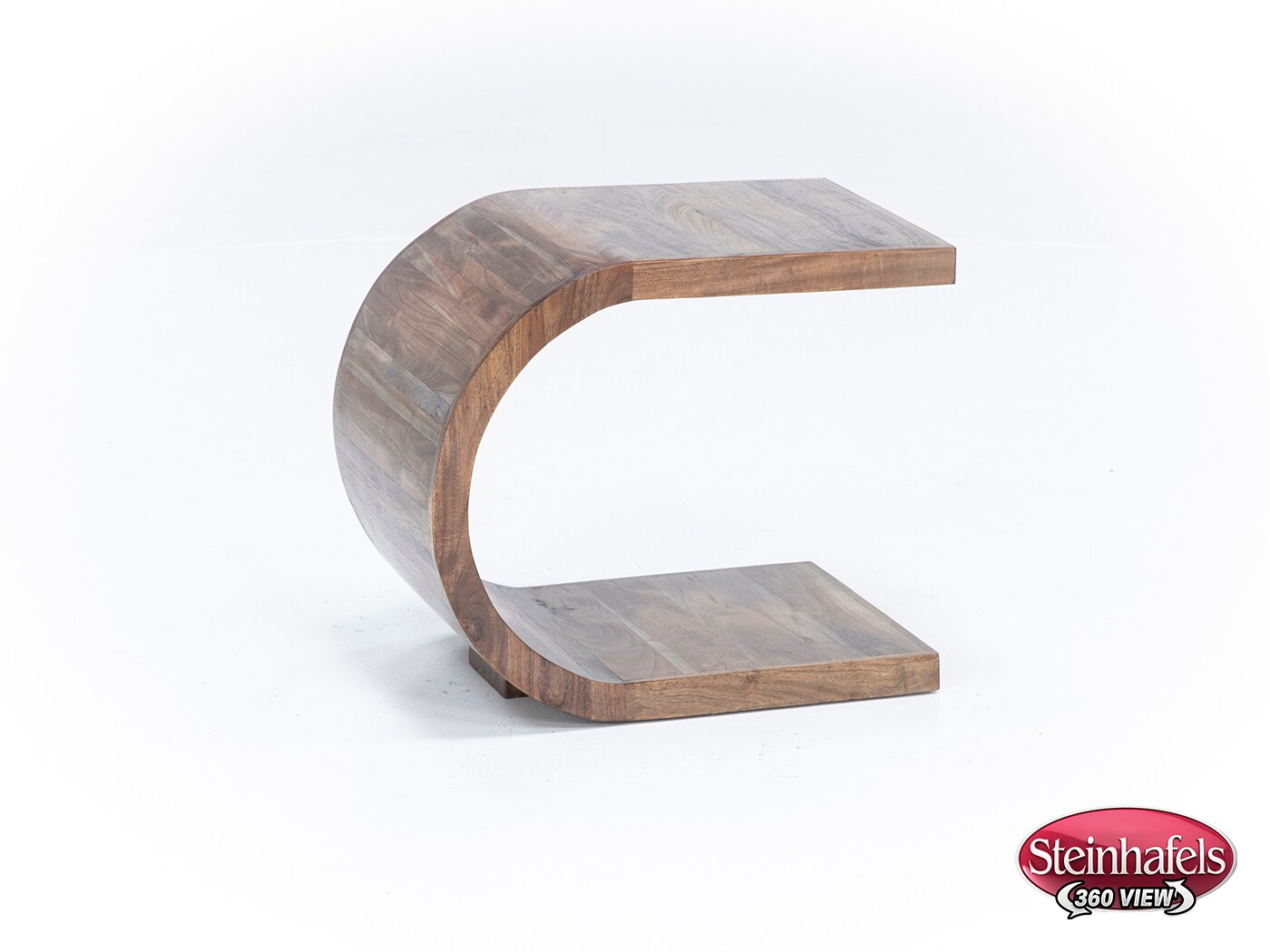 porter design brown end table  image ell  