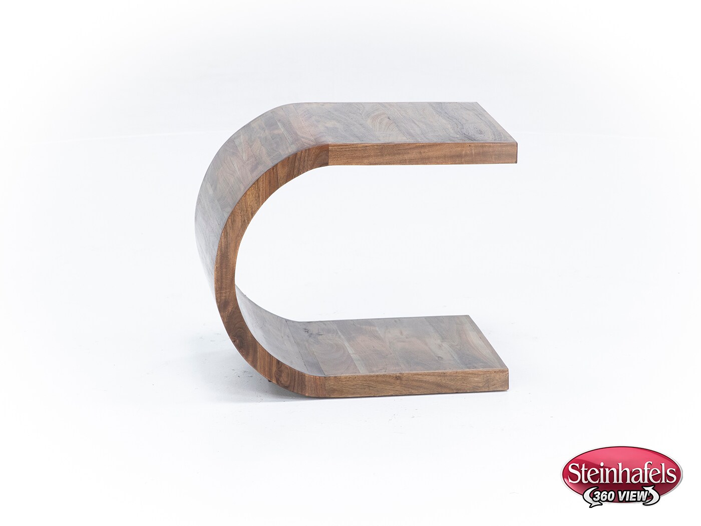 porter design brown end table  image ell  