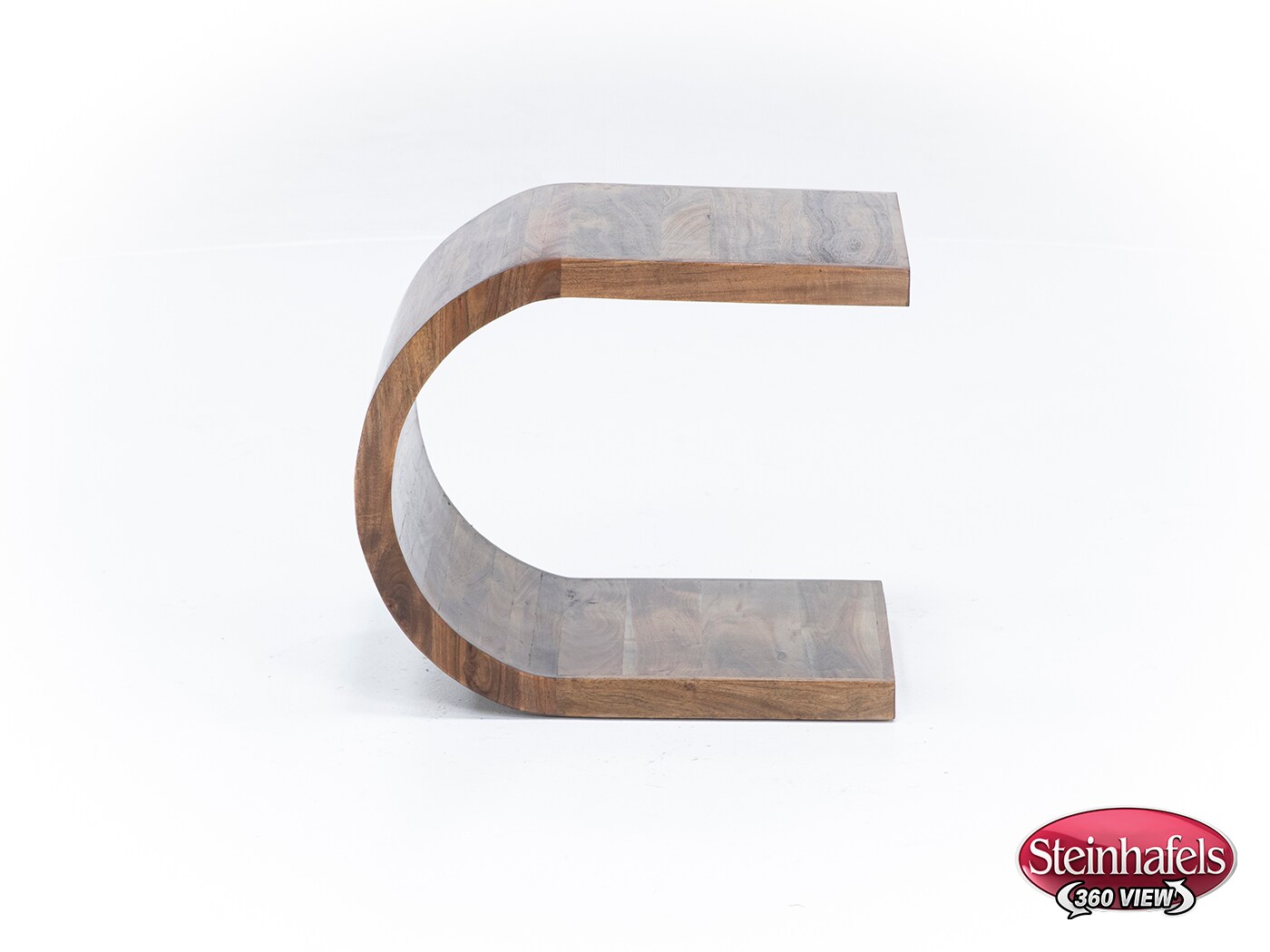 porter design brown end table  image ell  