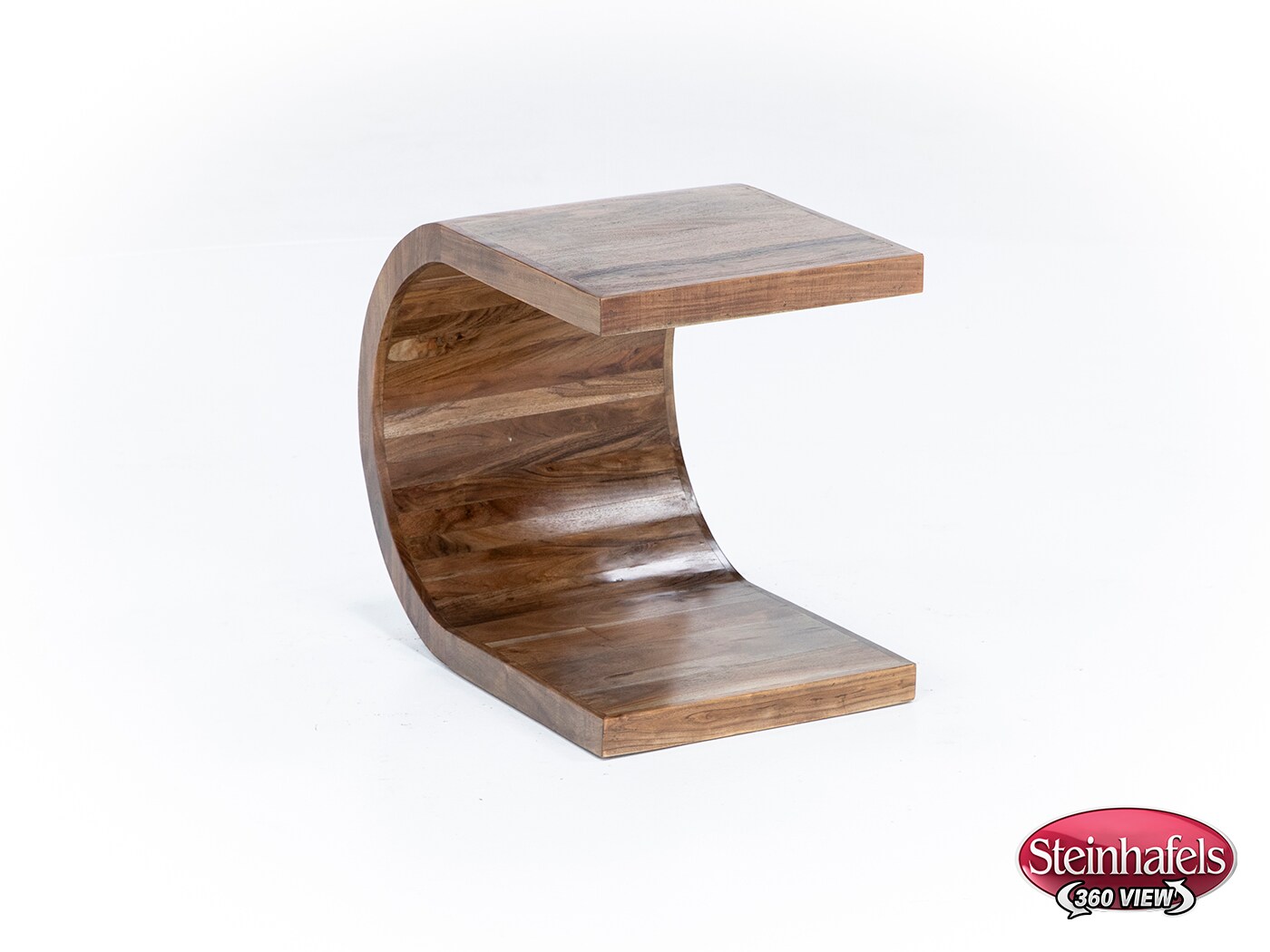 porter design brown end table  image ell  