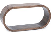 porter design brown sofa table ell  