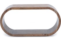 porter design brown sofa table ell  