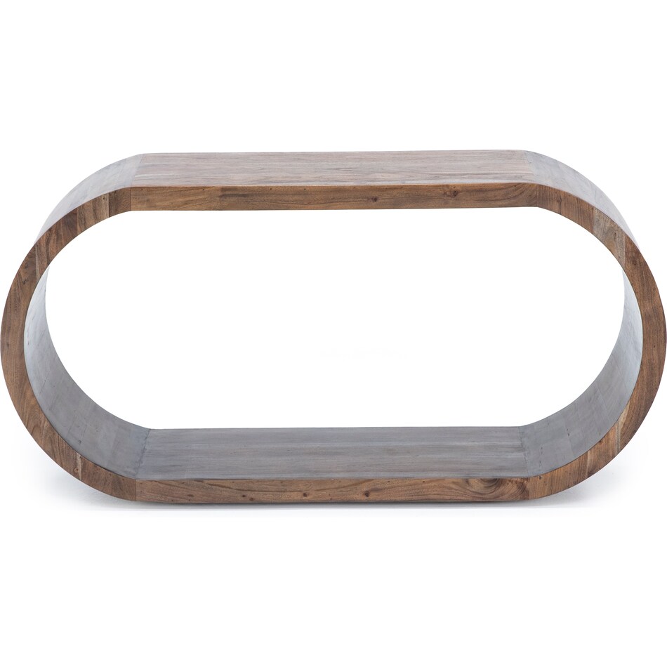 porter design brown sofa table ell  