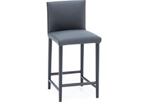 porter design charcoal inch & over bar seat stool   