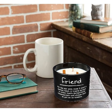Friend Sea Salt Candle 3.5"W x 4.5"H