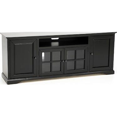Hamilton 82" Vintage Black Entertainment Console