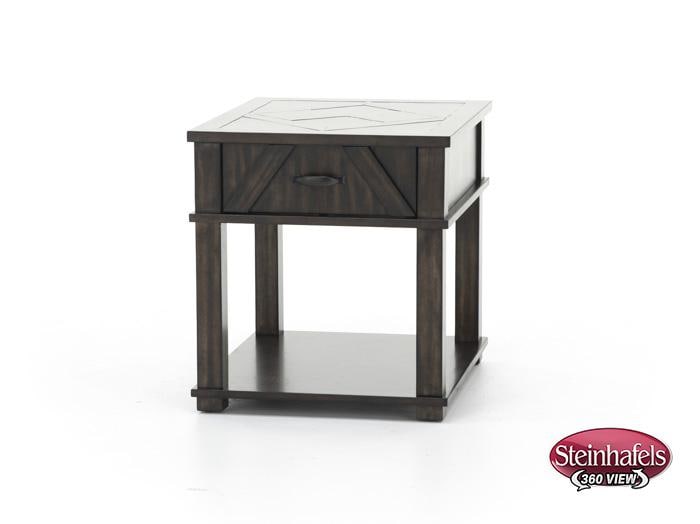 prog brown end table  image   