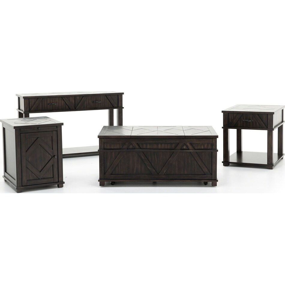 prog brown sofa table   