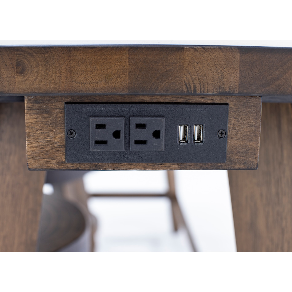 prog brown sofa table dak  