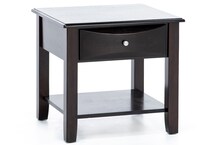 prog dark brown end table henle  