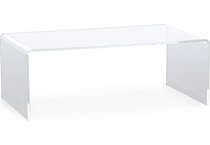 prog white cocktail table cryst  
