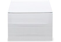 prog white cocktail table cryst  
